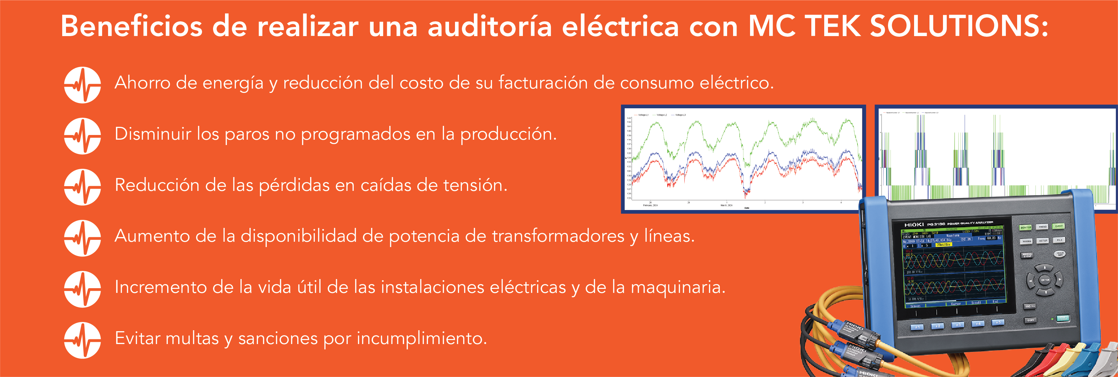 beneficios-auditoria Auditoría eléctrica con MC TEK SOLUTIONS